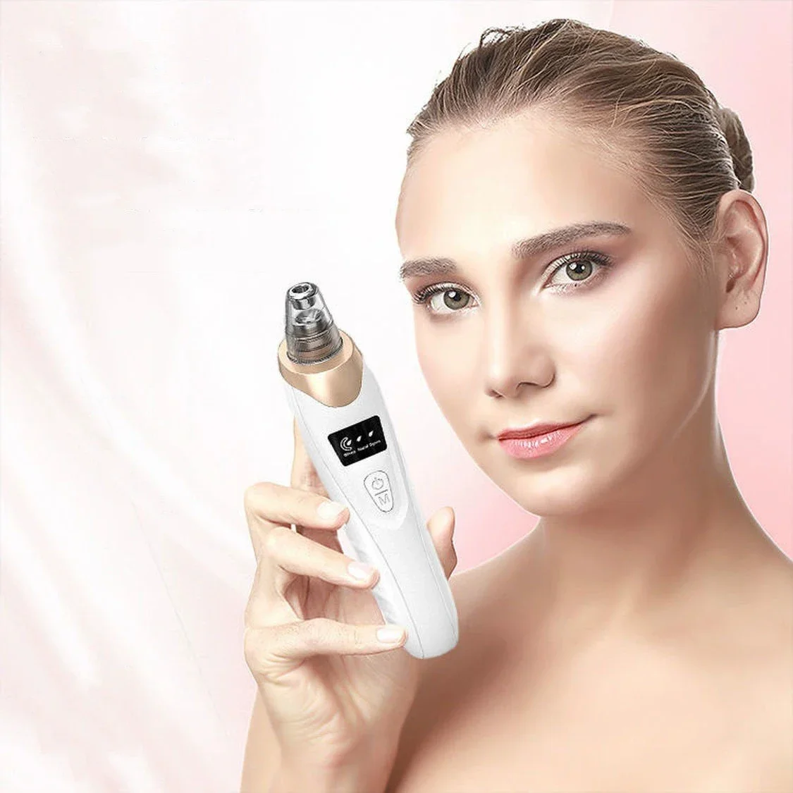 Elettrico domestico Rimozione di punti neri Palmare Acial Pulizia profonda Macchina per la pulizia dei pori Vacuum Pore Acne Cleanser Cura della pelle del viso