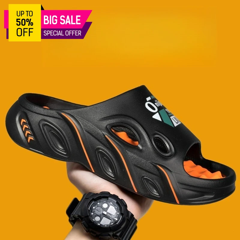 

2026 Men Summer Slippers High Quality EVA Sandals Soft Non Slip Platform Soft Slides Outdoor Beach Shoes Unisex Design Slippers