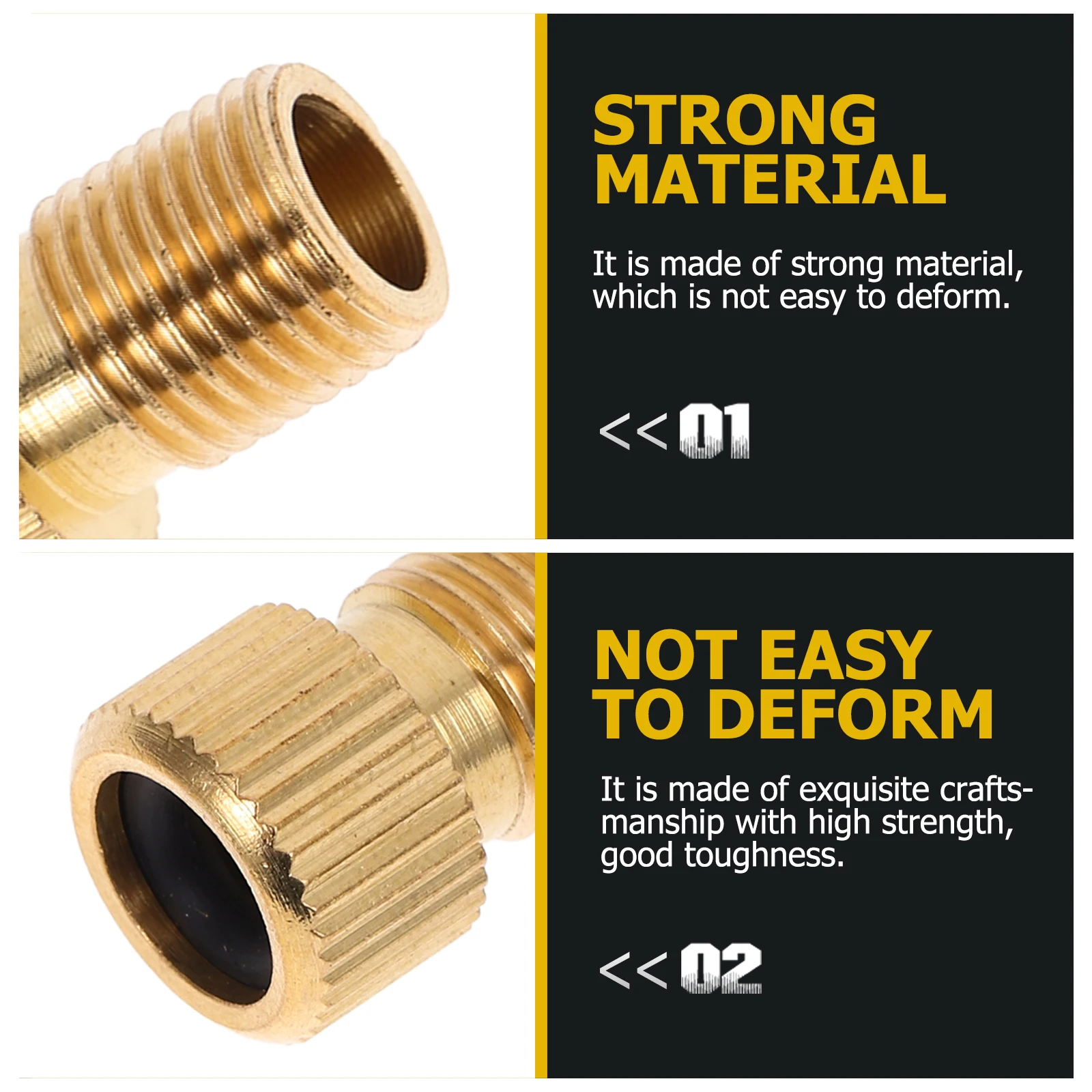 

10pcs Air Valve Adapter 1.5Cm Zinc Alloy Bike Pump Connectors For To Conversion Repair Tool Cycling