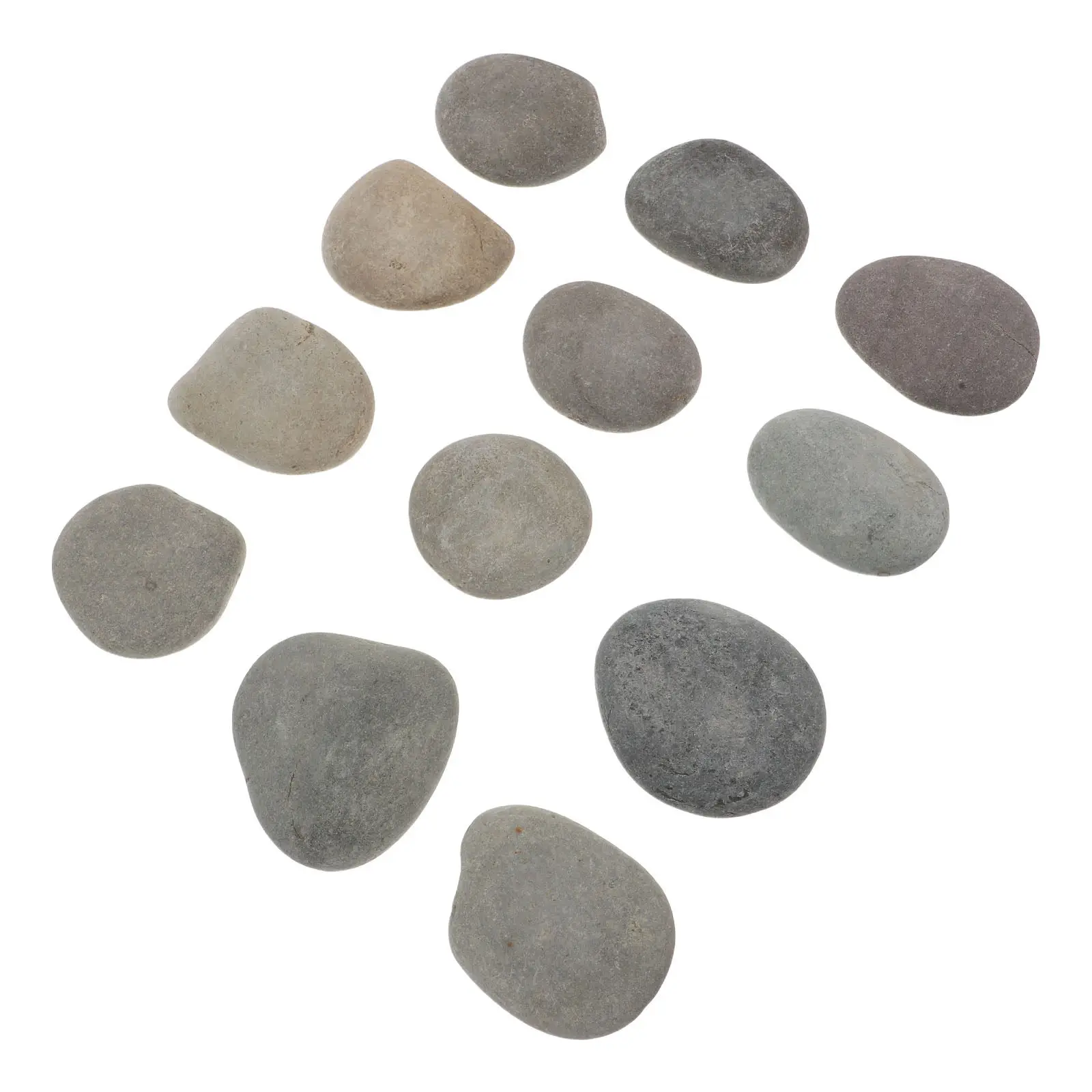 12Pcs Large Natural Painting Rocks 5-8Cm Flat Stones for DIY Kindness Stones Pebble Art Garden Pathway Decor Home