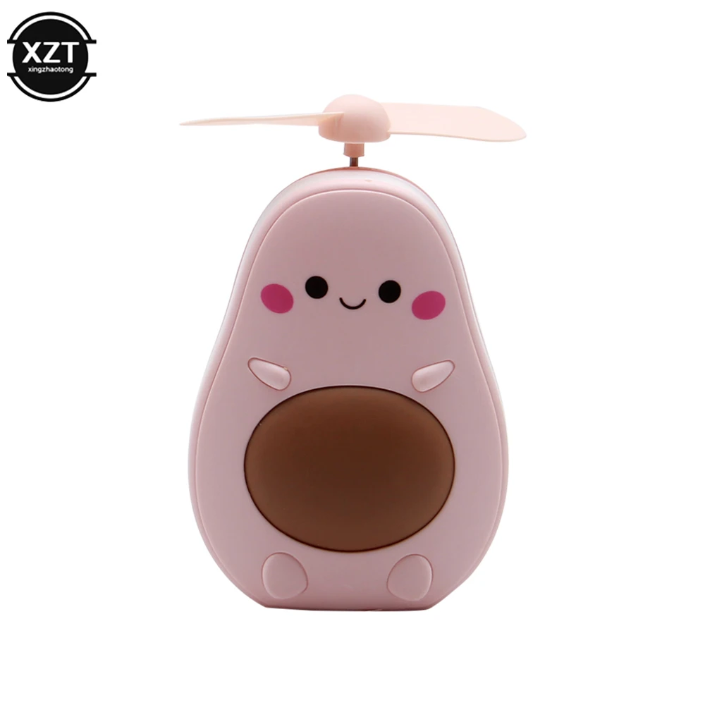 2022 Mới Sáng Tạo Bơ Nhỏ USB Đèn Sạc Di Động Đáng Yêu Đèn Ngủ Đẹp Gương Trang Điểm Mini Quạt Đèn Cho Bé Gái