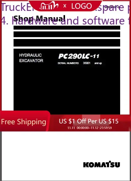 

TruckEPC3 Komatsu Hydraulic Excavator All Shop Manual 2017