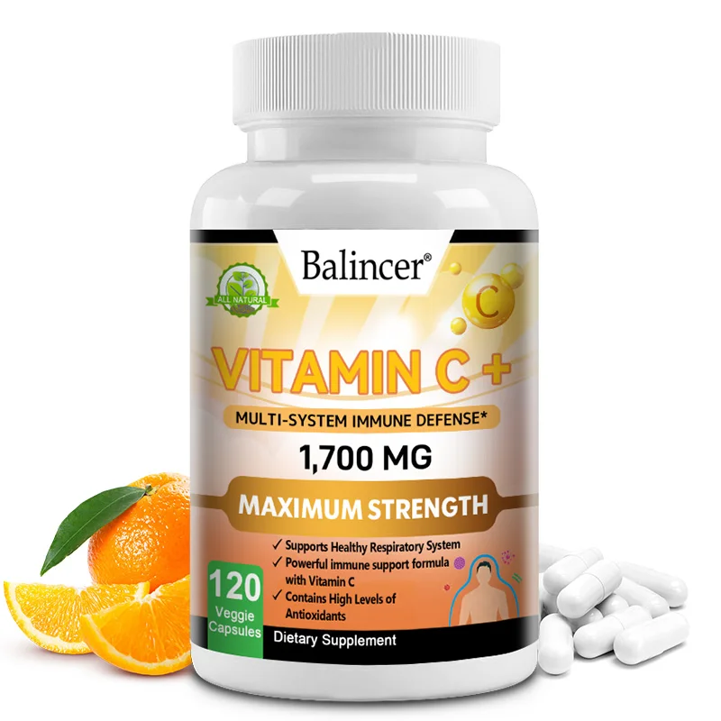 Balincer, Vitamin C and Zinc Supplements To Boost The Immune System. Anti-aging Powerful Antioxidants