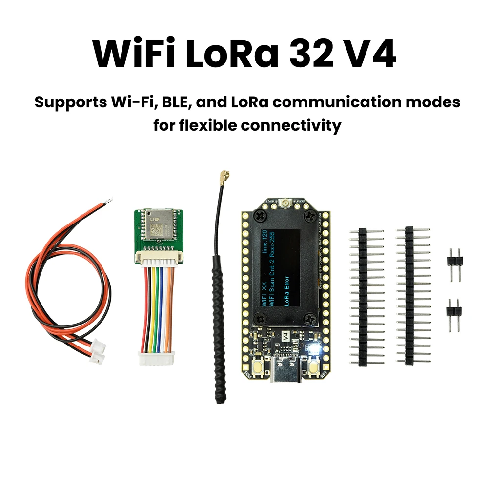 New Heltec V4 0.96inch OLED Solar Powered LoRa 32 Dev-Board GPS ESP32 SX1262 WiFi BLE Low Power For Arduino IoT Meshtastic