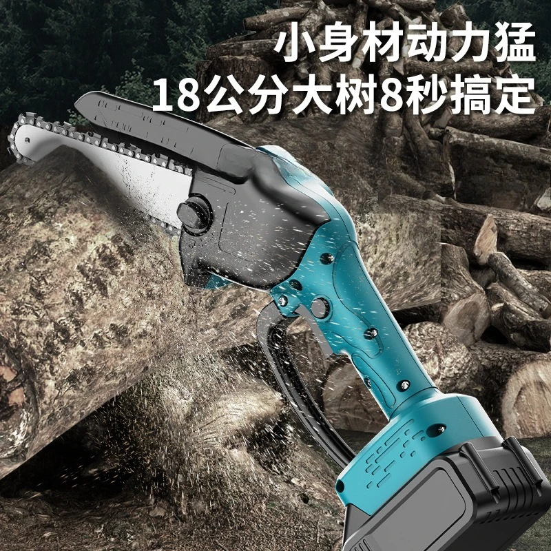 Brushless chainsaw lithium battery woodworking logging saw garden outdoor pruning portable electric chain saw military grade