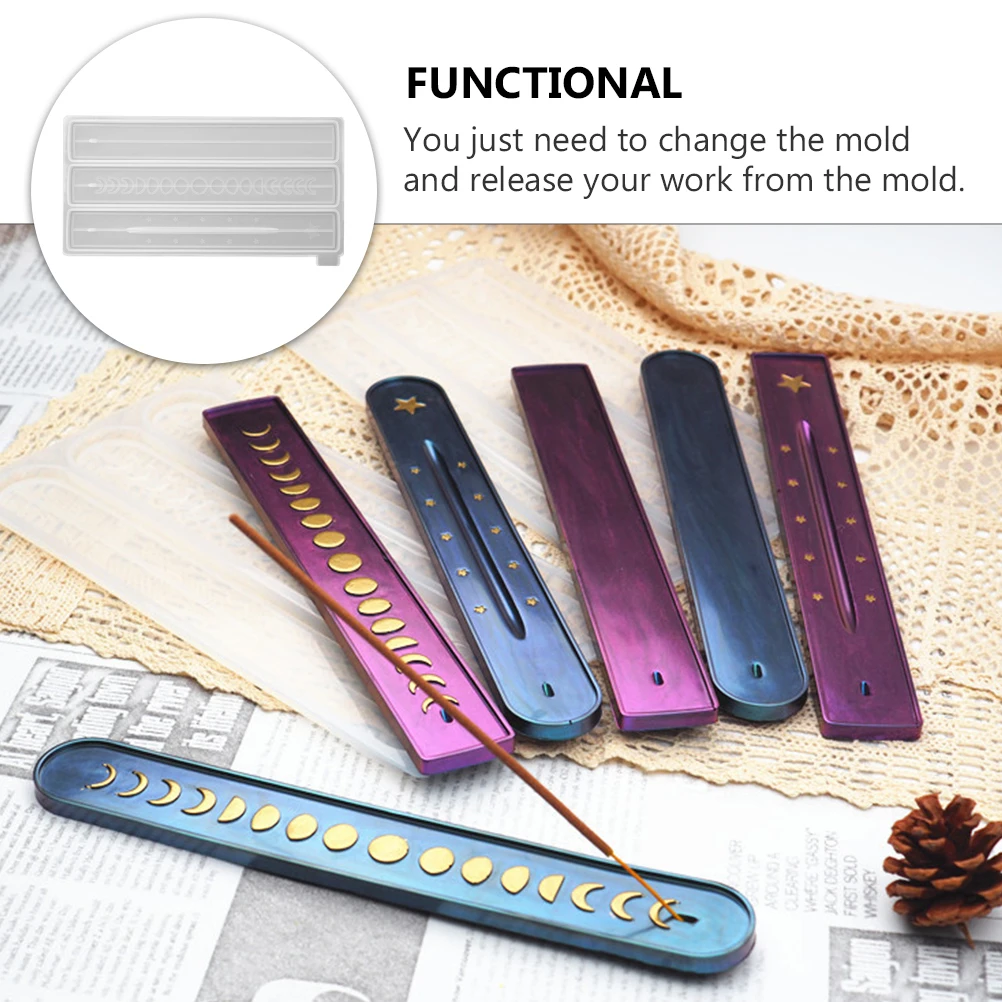 

Incense Wire Board Mold Stick Support Moon Star Casting DIY Crystal Epoxy Manual Tool Silica Silicone Mould Stand