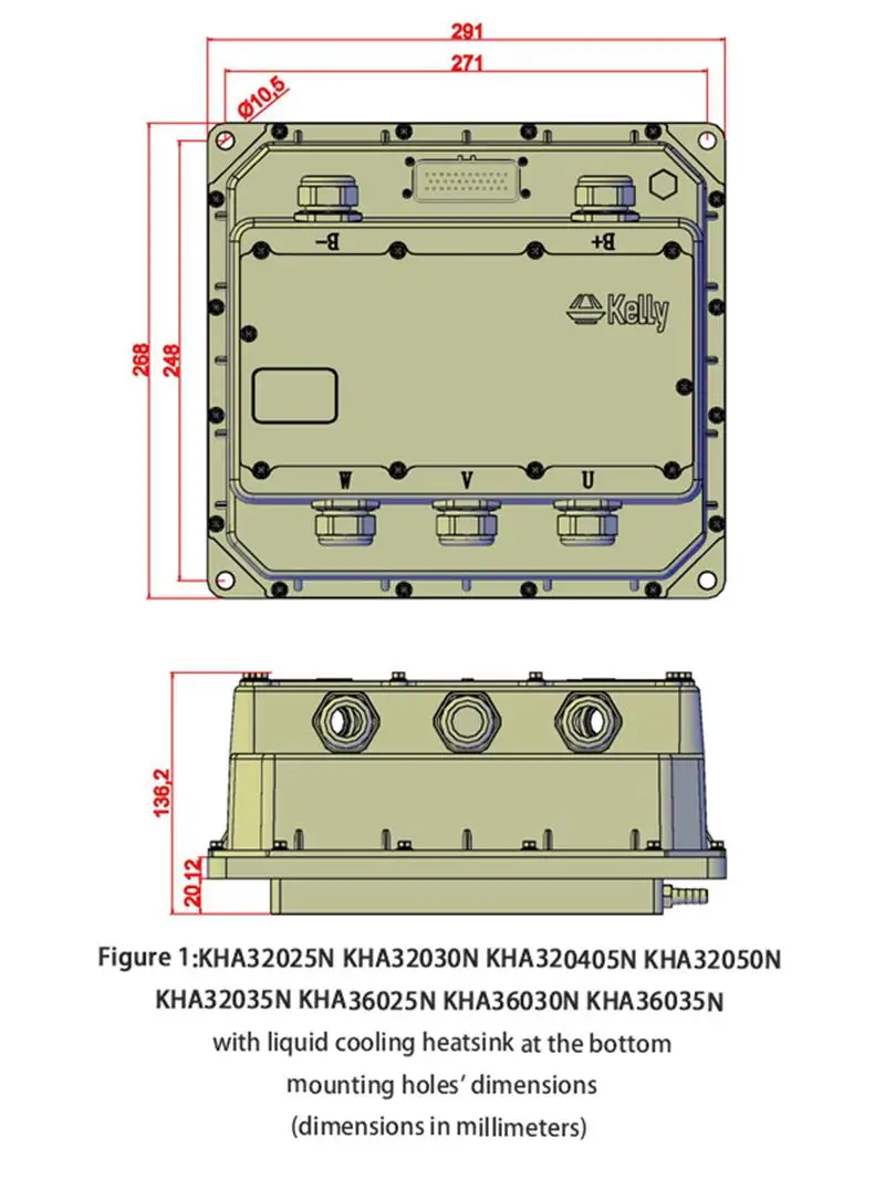 Kelly AC induction KHA High Voltage Opto-Isolated Motor Controllers (320V-360V) (200A-500A)