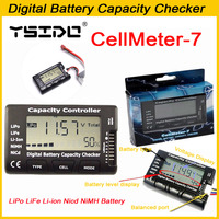 YSIDO RC CellMeter-7 Digital LiPo LiFe Li-ion Nicd NiMH Battery Capacity Checker Battery Voltage Tester Checking CellMeter7