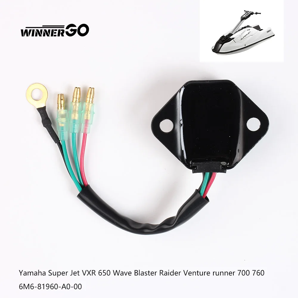 Jetski PWC Teile Spannungsregler Gleichrichter für Yamaha WaveRunner Blaster Raider Venture 700 760 Super Jet VXR 650 6M681960A000 – Detail 7