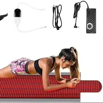 

New Dual Wavelength LED Beads Red Light Therapy Mat for Body Pain Relief, Ideal for Home Use as a Light Bed