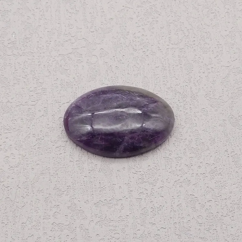 Natural Stone Amethyst Oval Flatback Cabochon Gemstone Beads Jewelry DIY
