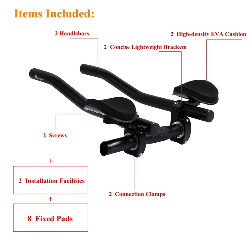 WEST BIKING Aluminium-Legierung TT Lenker Aero Bike Extender Armstützen Verstellbare Lenkerverlängerung mit Schwamm-Ellbogenschonern für Radfahren – Detail 3