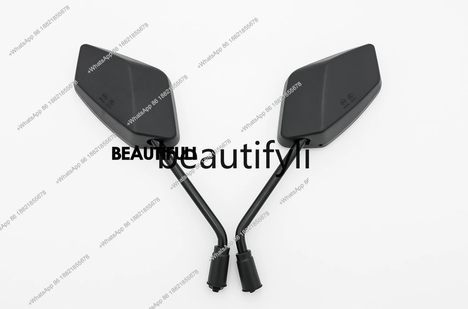 Electric vehicle genuine rearview mirror left positive wire right negative wire rearview mirror rearview mirror reflector