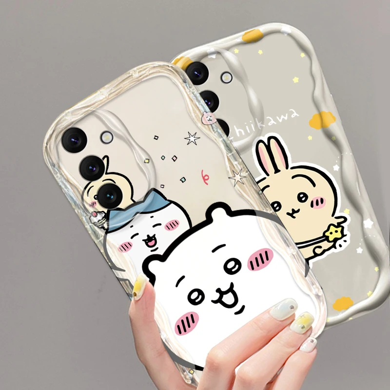 C-Chiikawas U-Usagis Cute For Samsung A55 A54 A53 A52 A35 A34 A33 A32 A25 A24 A23 A22 A21S A15 A13 A14 5G Wave Oil TPU