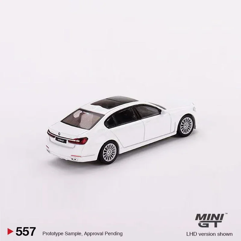 รถขนาดเล็ก GT 1:64รุ่น Alpina B7 xDrive อัลไพน์อัลลอยหล่อตาย #557 LHD สีขาว