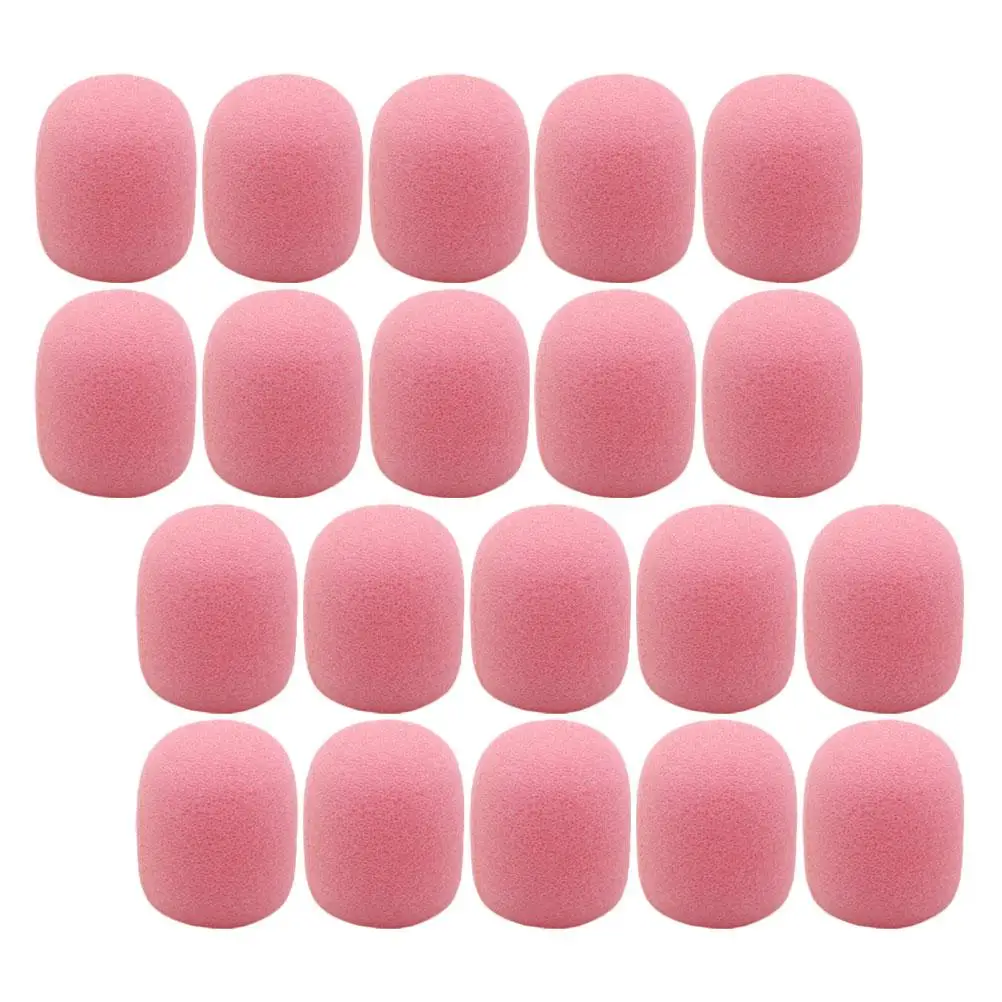 

20 Pcs Microphone Cover Windscreens Sponge Inflatable Lapel Headset Mini Windshield