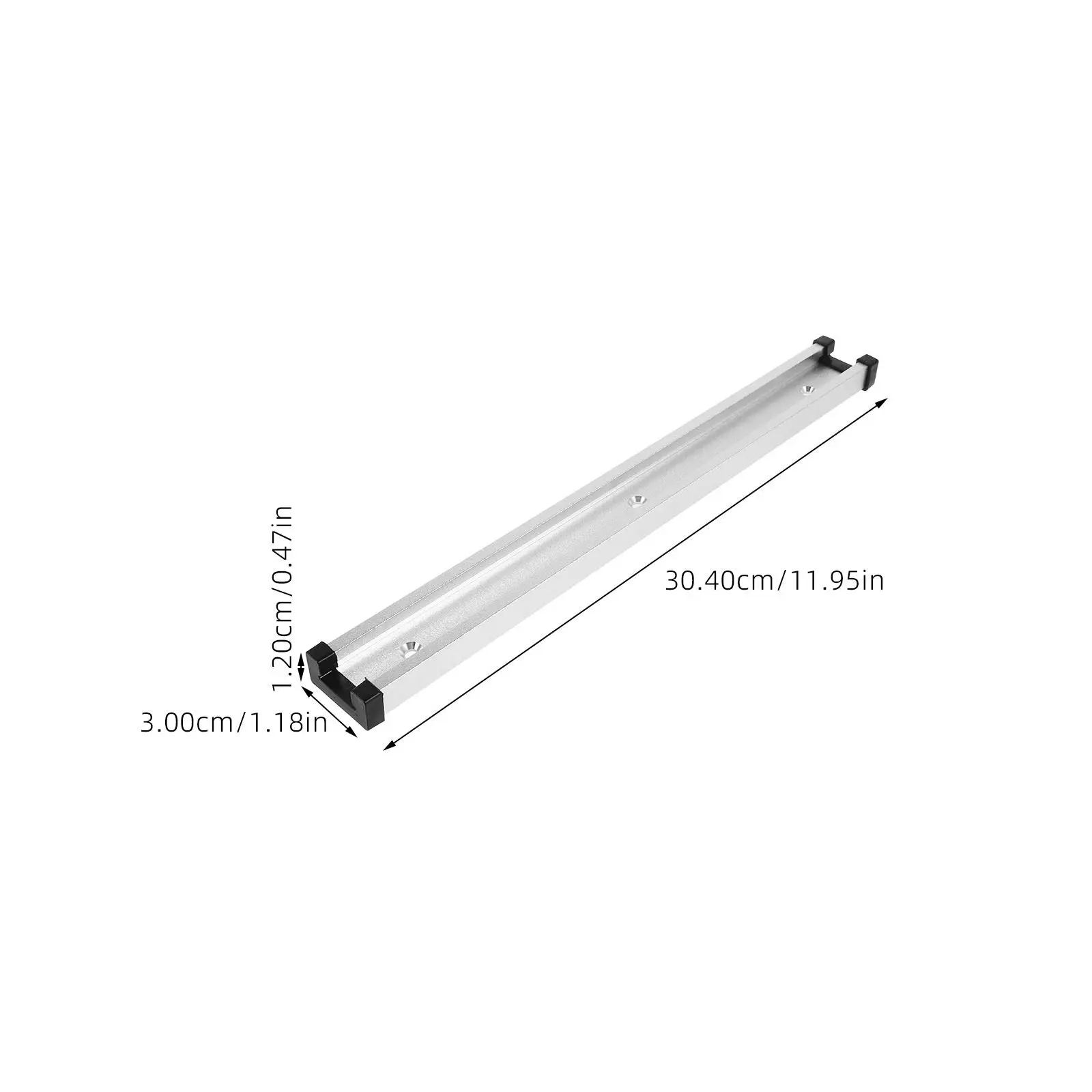 30-Type Sliding Track Circular Saw Table Aluminum Alloy Woodworking T-Slot Jig Fixtures DIY Router Sleds Rail Gravel Board Clips view 3