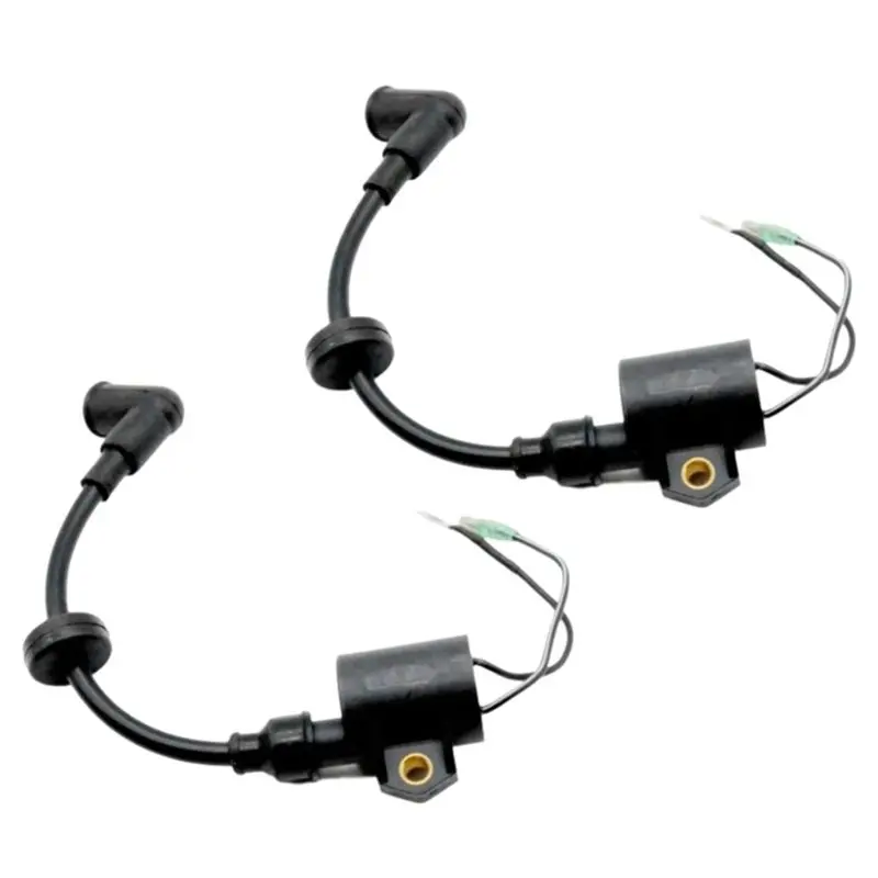 AU65-For 2 Stroke 20 25 30 HP C30 Outboard Motor 2 Pcs Ignition Coil Assy Replacement Part 61N-85570-00 For 61N-85570-10