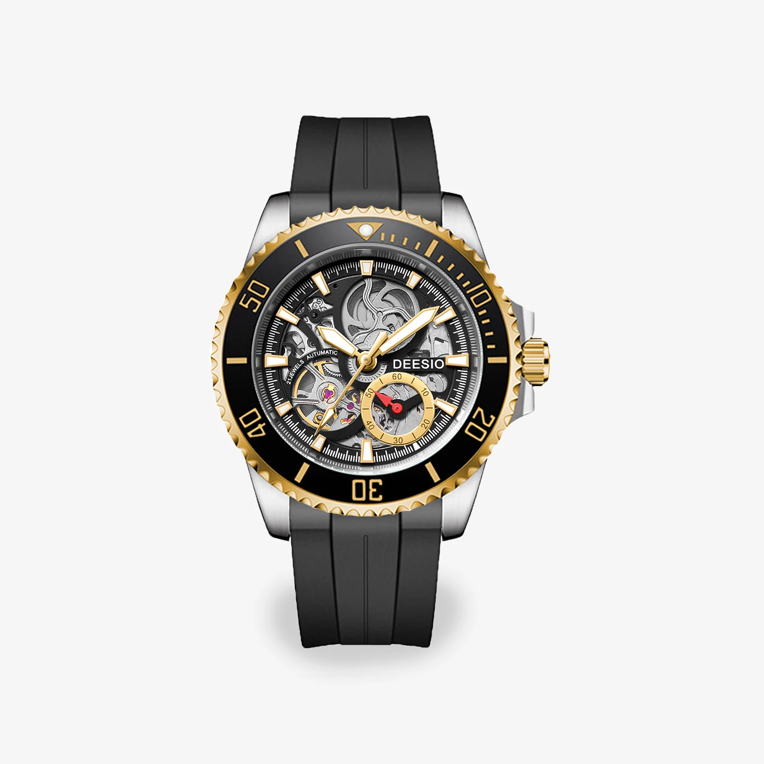 

Deesio Luxury Men's Automatic Mechanical Watch 316L Stainless Steel Self-Winding 3ATM Waterproof Business Faction Mens Gift