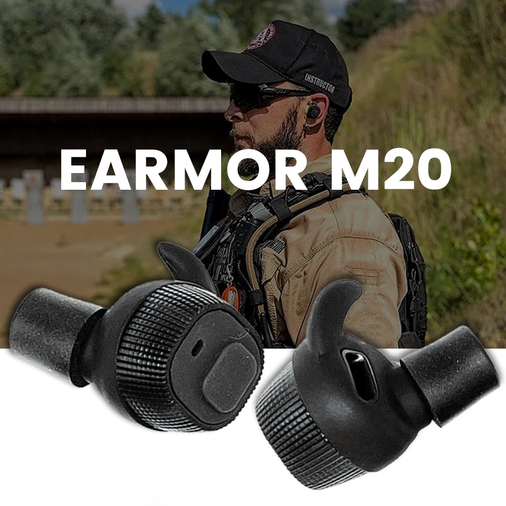 

EARMOR M20 Electronic Earplugs Headset Anti Noise Ear Plug Electronic Damper Sports Shooting For Wireless Headphones NRR22db