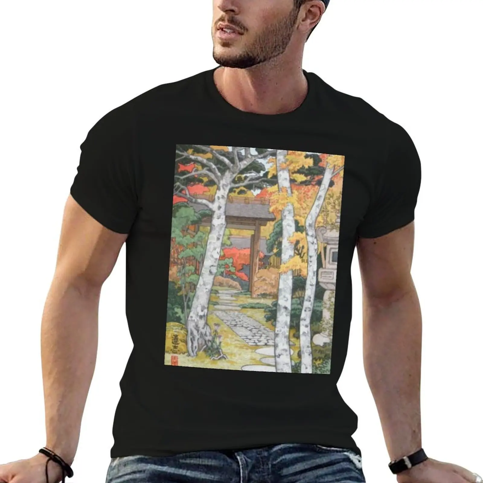 

Toshi Yoshida - Sangetsu-an Hakone Muesum T-Shirt anime t shirts oversize man tshirt man t shirt summer T-shirt
