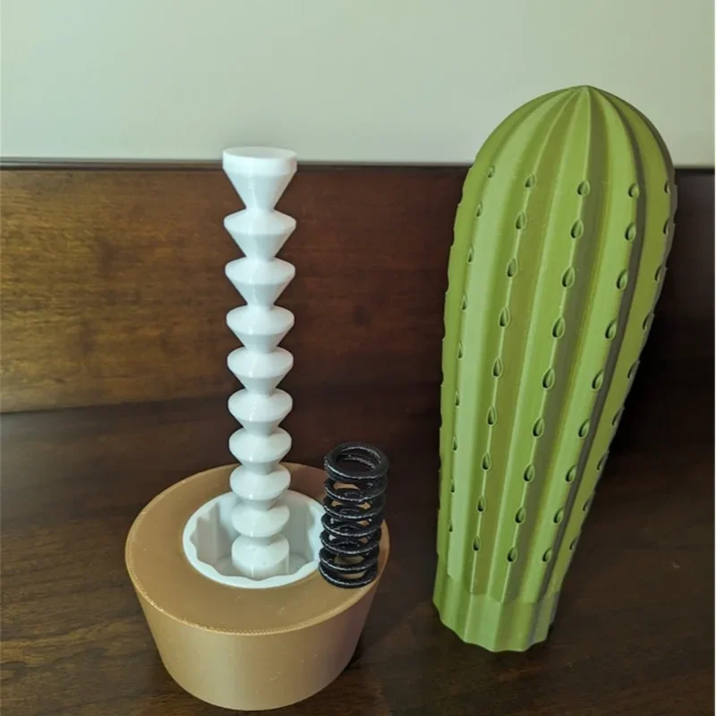 

3DPrinted Cactus Toothpick Dispenser House Plant,3D Printed Cactus Toothpick Holder,for People Who Can't Keep