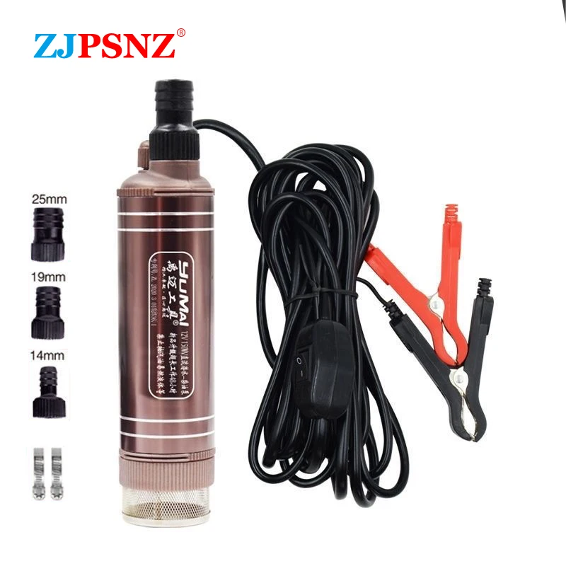 

45L/Min DC12V/24V150W Submersible Electric Pump For Car Pumping Diesel Fuel Delivery Water Sewage Suction Transfer Electric Pump