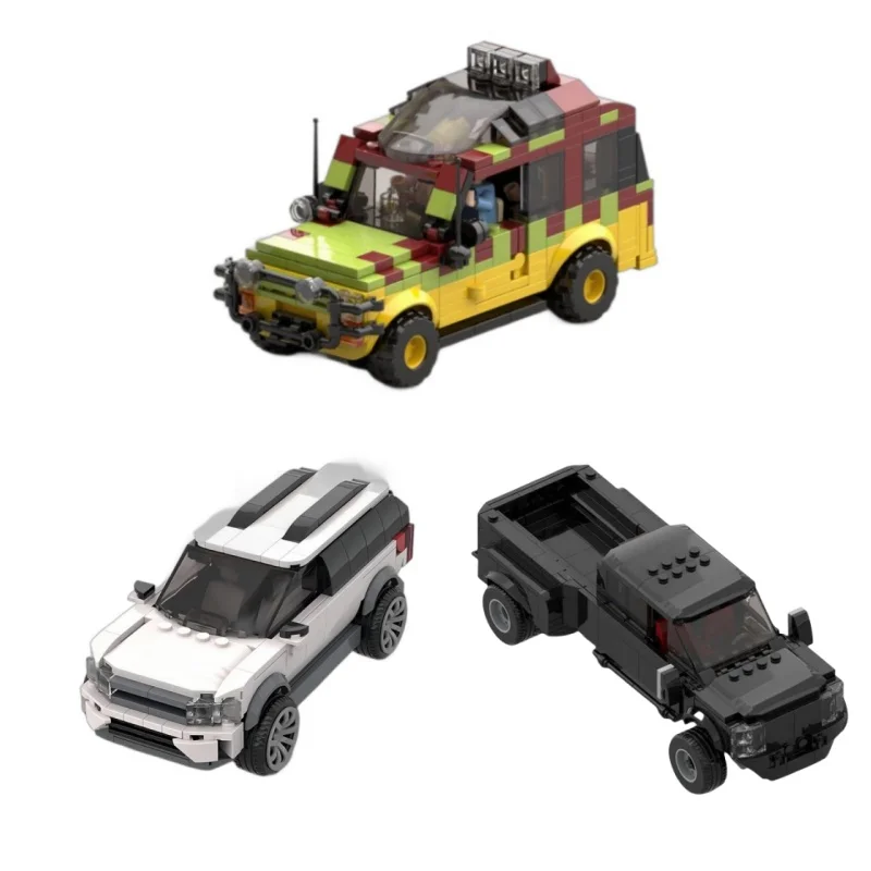 

City Fords Jeep off-road SUV F450 Explorer Truck Vehicle Pickup Heavy Transport Speed Building Blocks CityCar Model