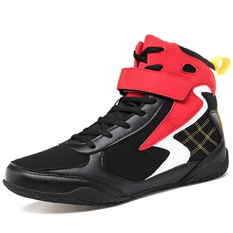 Professional Unisex High-top Wrestling Shoes Boxing Fighting Training Boots Outdoor Sports Breathable Boxer Fighting Sneakers