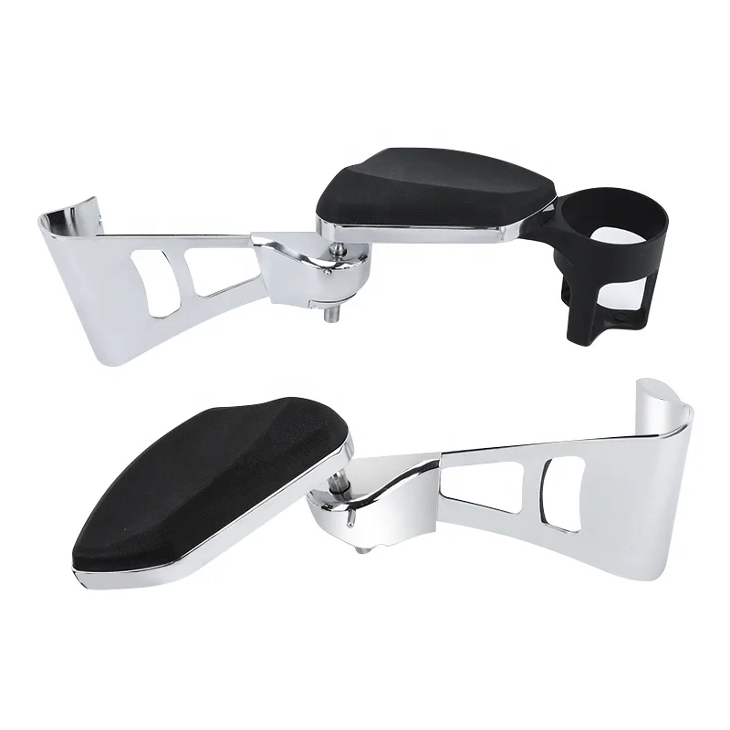 

STLFMotorcycle Parts Rear Passenger Armrests With Cup Holder for Harley Touring Electra Glides Road Glide Ultra Tri Glides 14-22