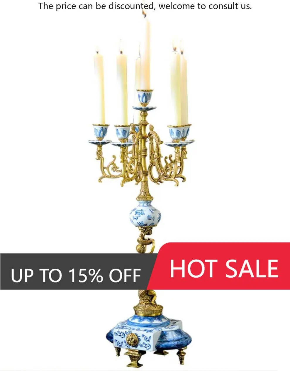 

Factory Pigeon Brass Ceramic Candlestick For Home Decorations Hotel Living Room Home Decor Vintage Porcelain Candlesticks