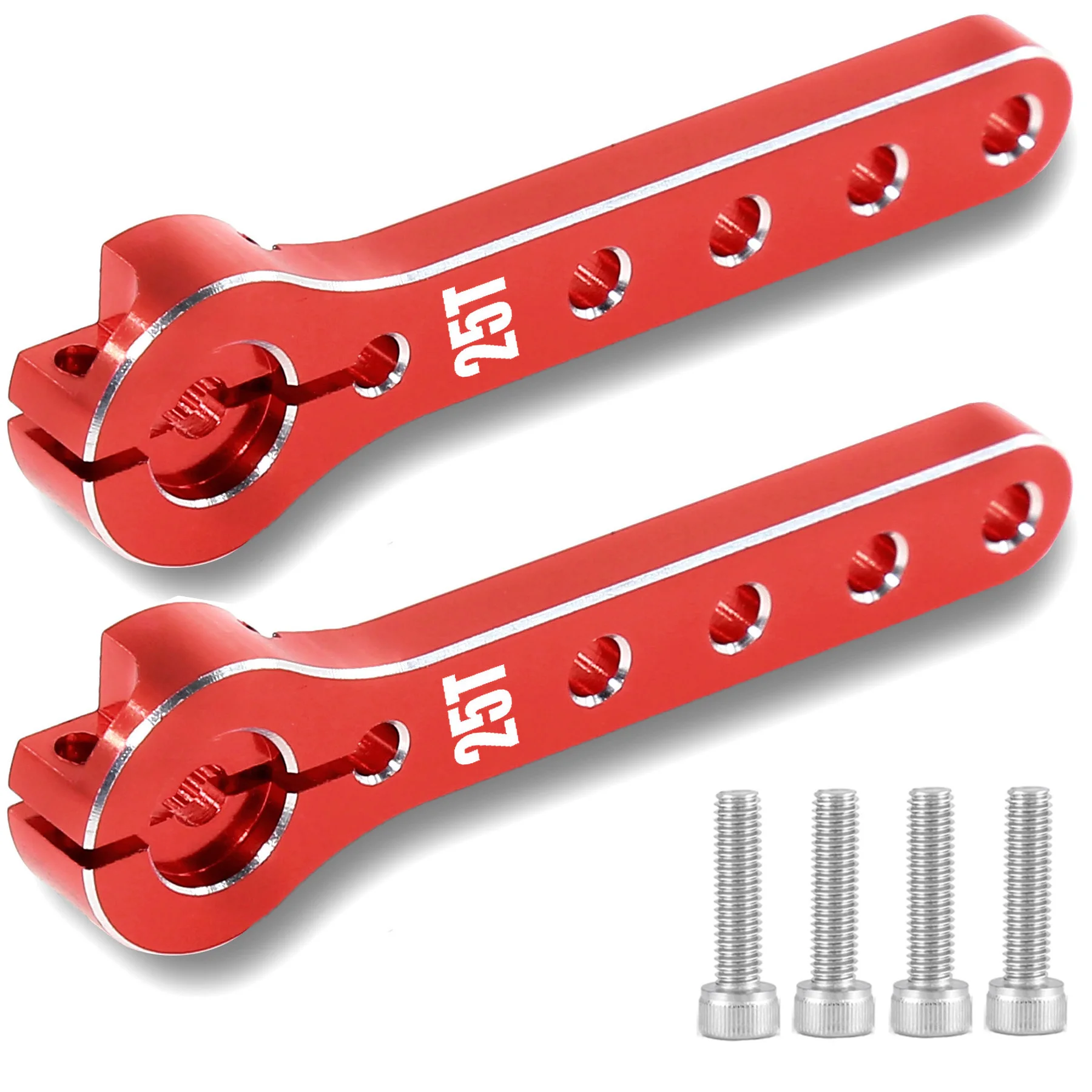 Metal 25T Servo Horn 56mm 25 Teeth Extension Steering Servo Arm Compatible with 30-100CC Balsa Airplanes RC Plane Helicopter Car