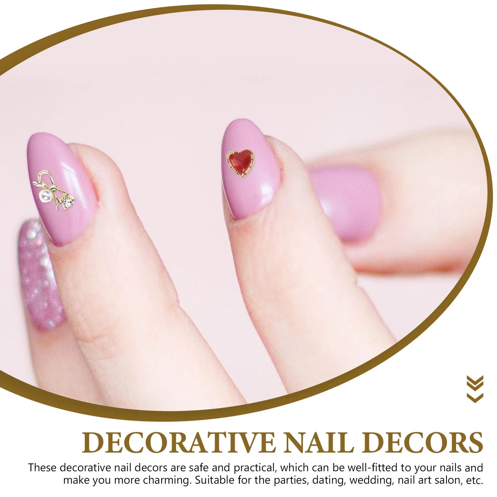 

60pcs Alloy Charms Bow Design Nail Art Decorations For Manicure Diy Jewelry Kawaii Nail Ornaments Decor Supplies