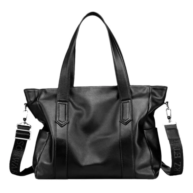 Men's Genuine Messenger Luxury Brand Men Single Shoulder Tote Bags Korean Style Business Briefcase Top Layer Cowhide Laptop Bag