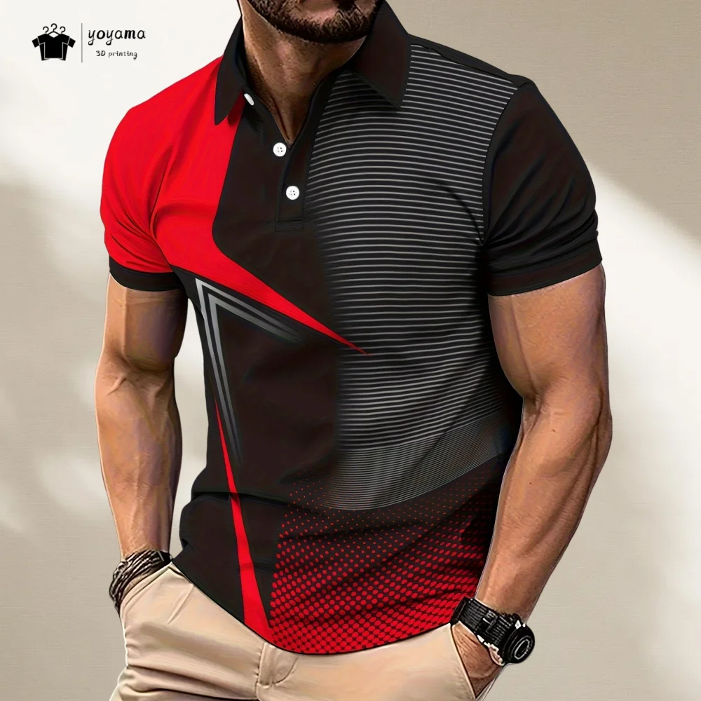 

Summer Men's Polo Shirt Outdoor Sports Men's Top Fashion Versatile Men's Polo Short Sleeved Trendy Breathable Polo Shirt for Man