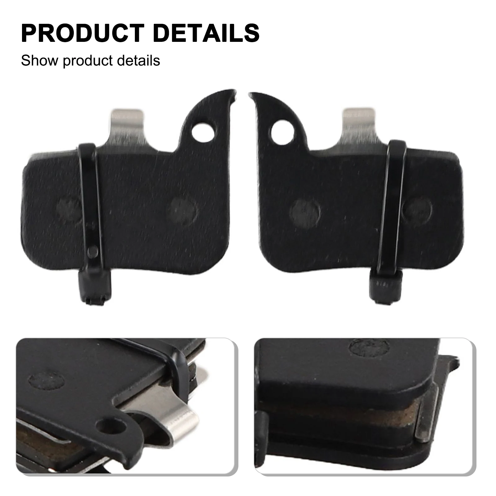 2 Pairs Brake Pads Road Disc Brake Resin Black Semi-metallic Brake Pads Bicycle Spare Accessories For SRAM HRD For Force S700