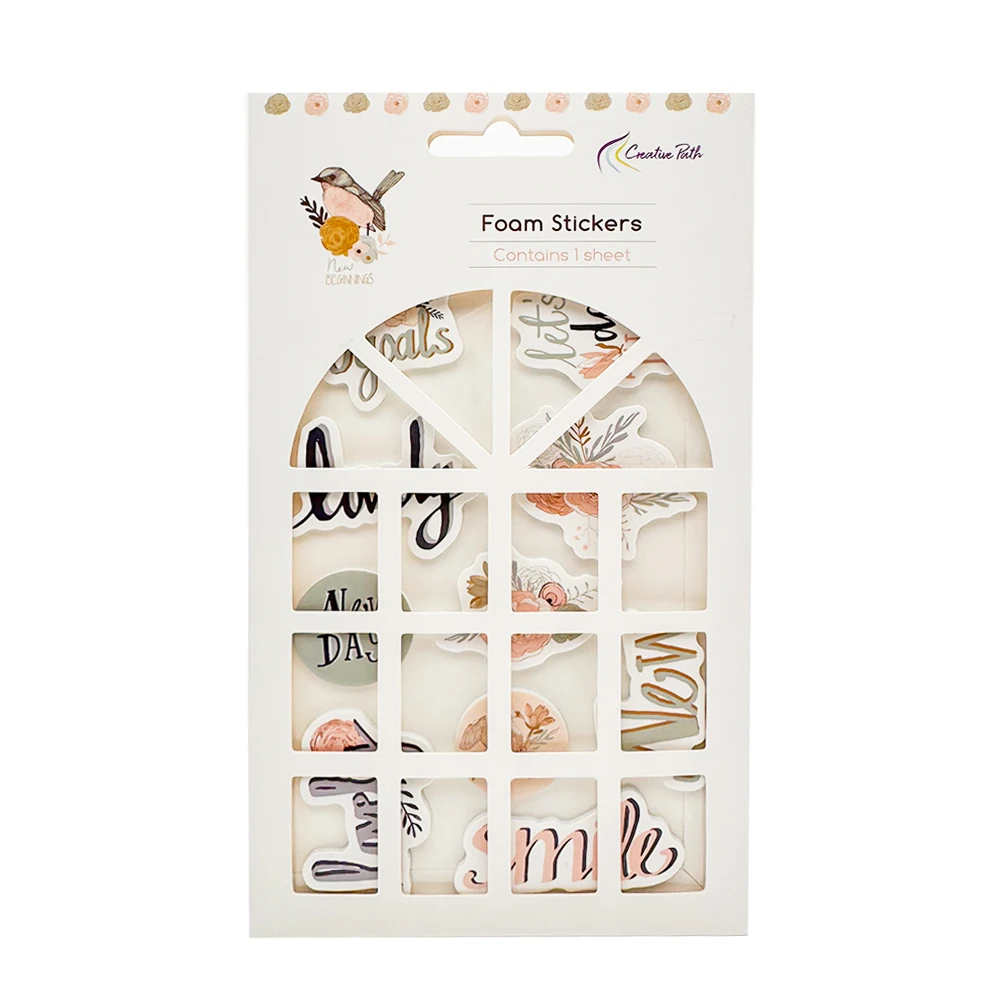 Creative Path Foam EVA Stickers Embellishments Self Adhesive DIY Craft Scrapbooking Cardmaking Accessories Journal Decorations