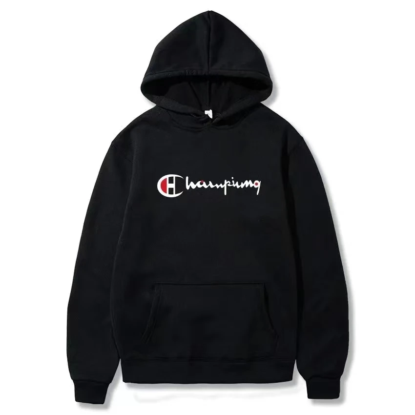 Champion-Sudadera con capucha deportiva para hombre, jersey de manga larga, holgado, de marca, tendencia de otoño e invierno