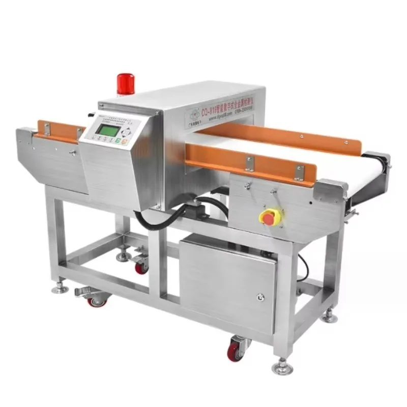 Conveyor Belt Metal Detector 400mm Belt Width SUS 2.5mm Sensitivity Iron 1.2mm Non-Fe 2.0mm Industrial Use Food Metal Detector