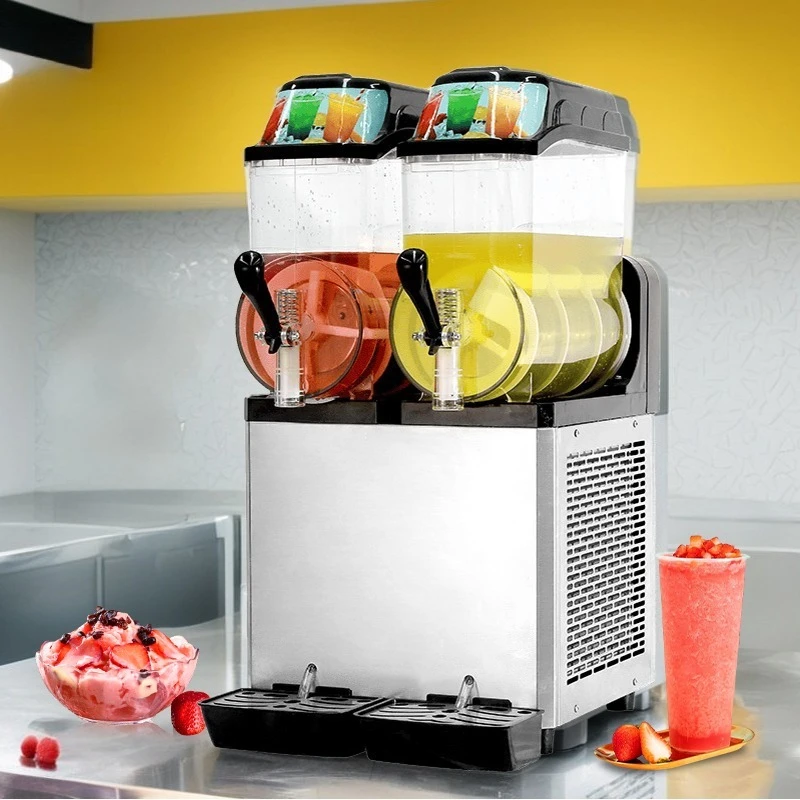 Commercial Slushy Maker Machine 3 Tanks Prices Electrical Drink & Beverage Stainless Steel Slushie Machine