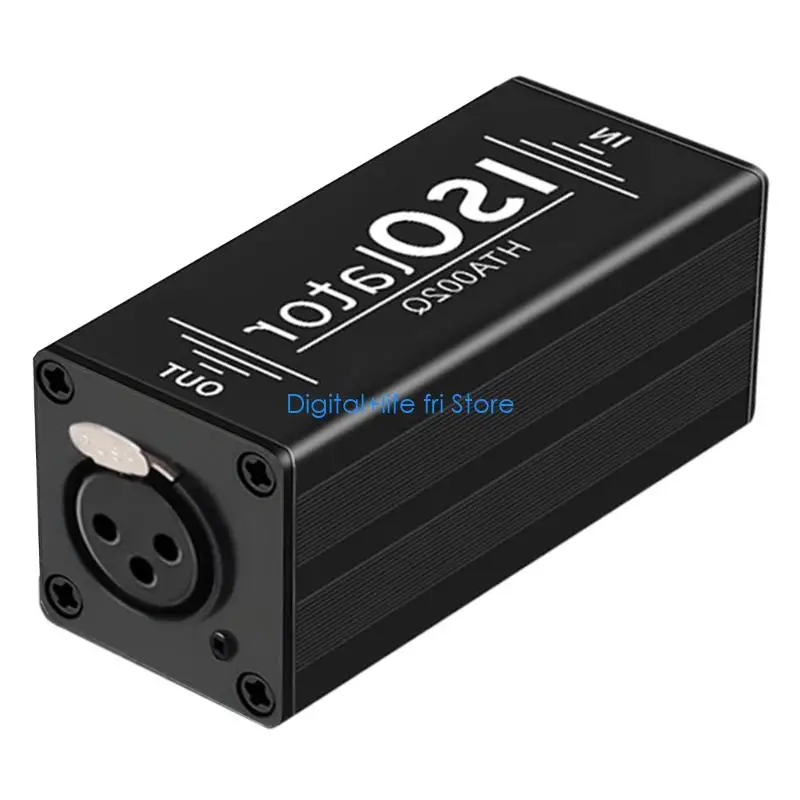 E06D Compactly XLR/6.35mm Ground Looping Isolator For Professional Recordings Music