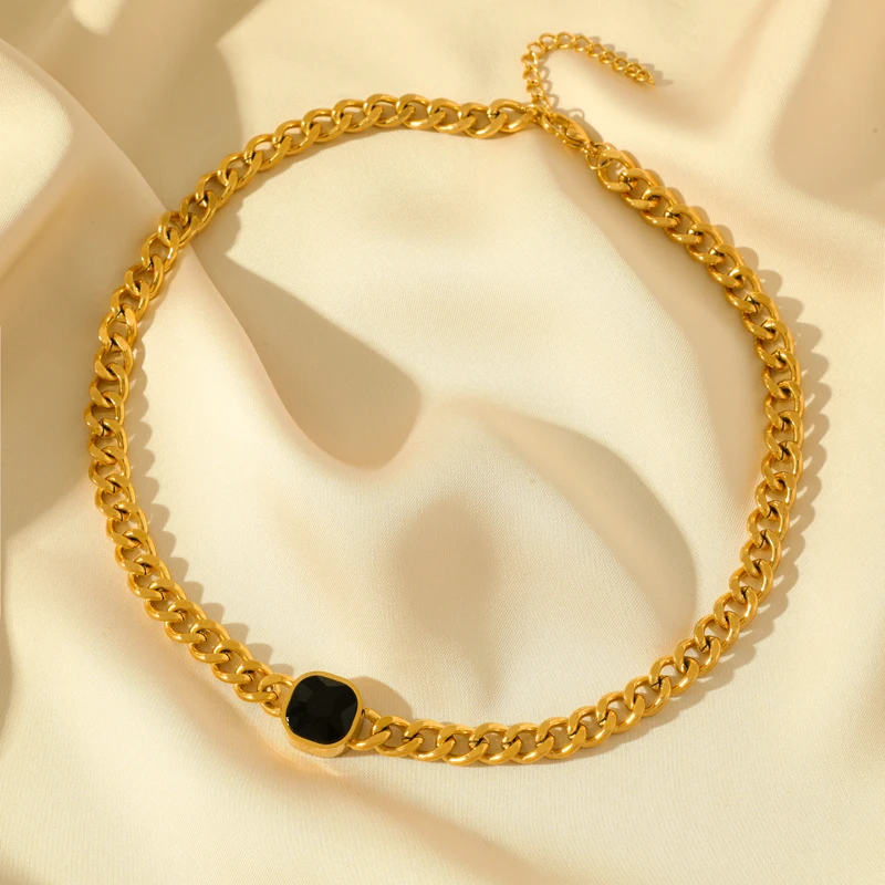 EILIECK 316L Edelstahl Goldfarbene Kugel-Perlenkette für Damen, Modischer Trend-Halsschmuck, Wasserdichter Schmuck, Geschenk-Halskette – Detail 15