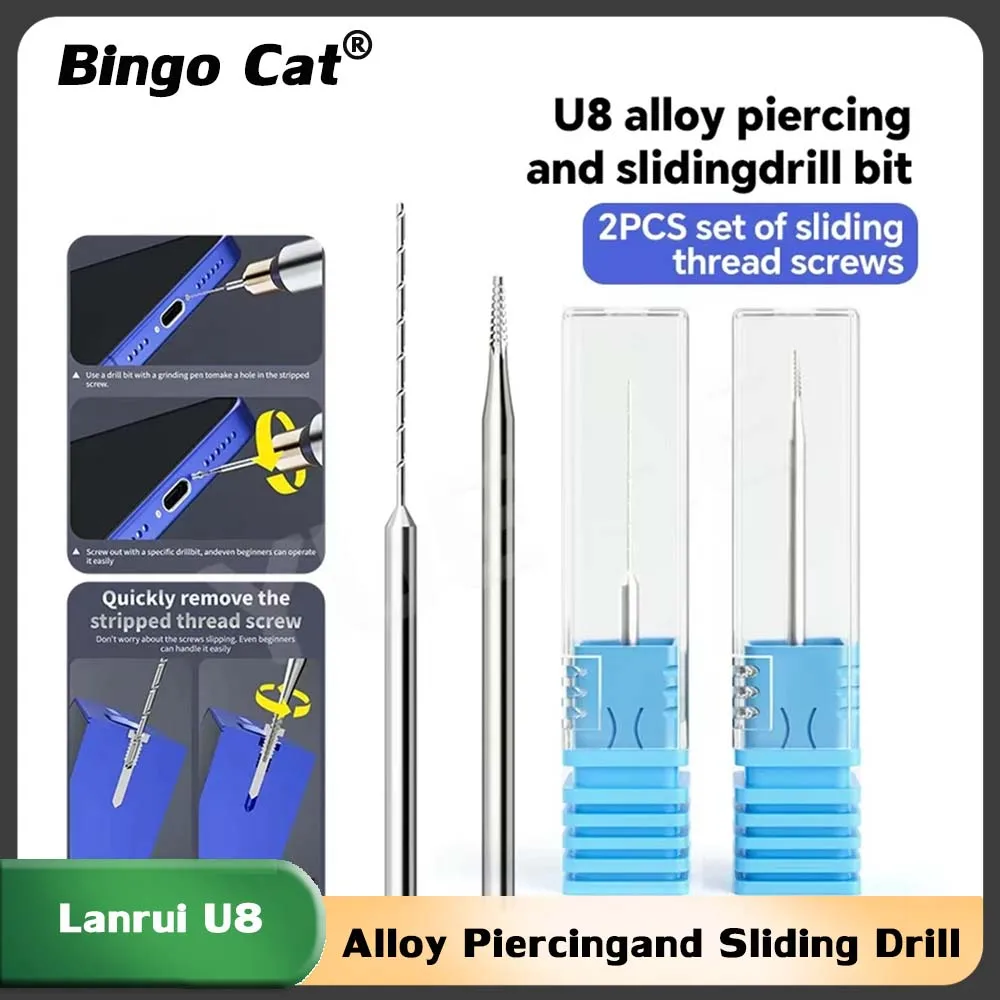 

Lanrui U8 Alloy Piercingand Sliding Drill Bit Can be Easily Removed Screw by Digging and Twisting Support Most Tools in Market