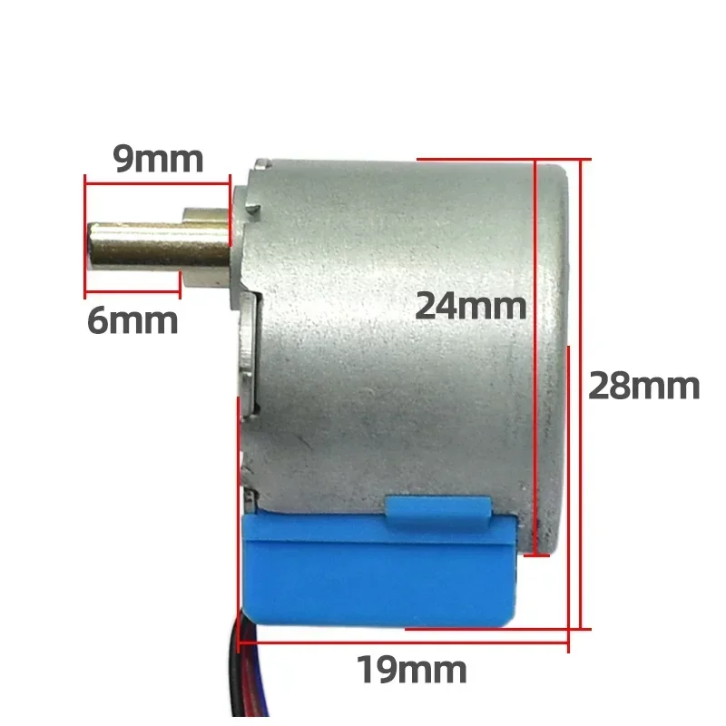 24BYJ48 DC 5V Gear Stepper Motor  4-Phase 5-Wire   Reduction Motor Ratio 64:1 for Single Chip Microcomputer/Camera Monitoring
