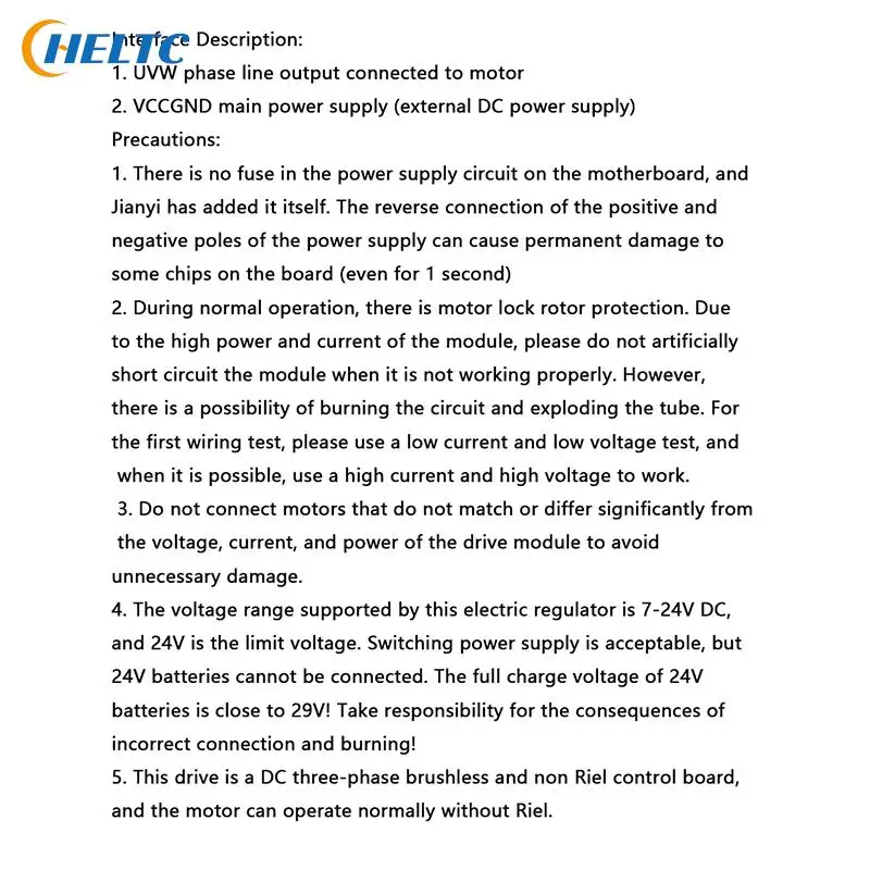 1 pz DC 6.5V-27V BLDC 3 fasi motore Brushless Driver Hallless DC Motor Drive Board regolatore di velocità con potenziometro