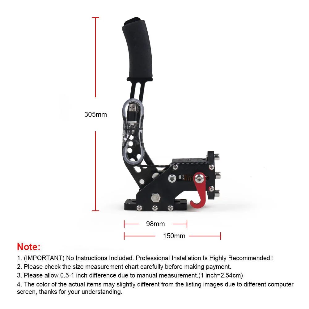 14Bit PC USB Handbrake SIM for Racing Games G27/G29 T500 FANATECOSW DIRT RALLY With Fixed Bracket