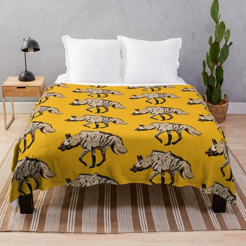 

S is for Striped Hyena Throw Blanket for babies Luxury christmas decoration For Sofa Thin Blankets