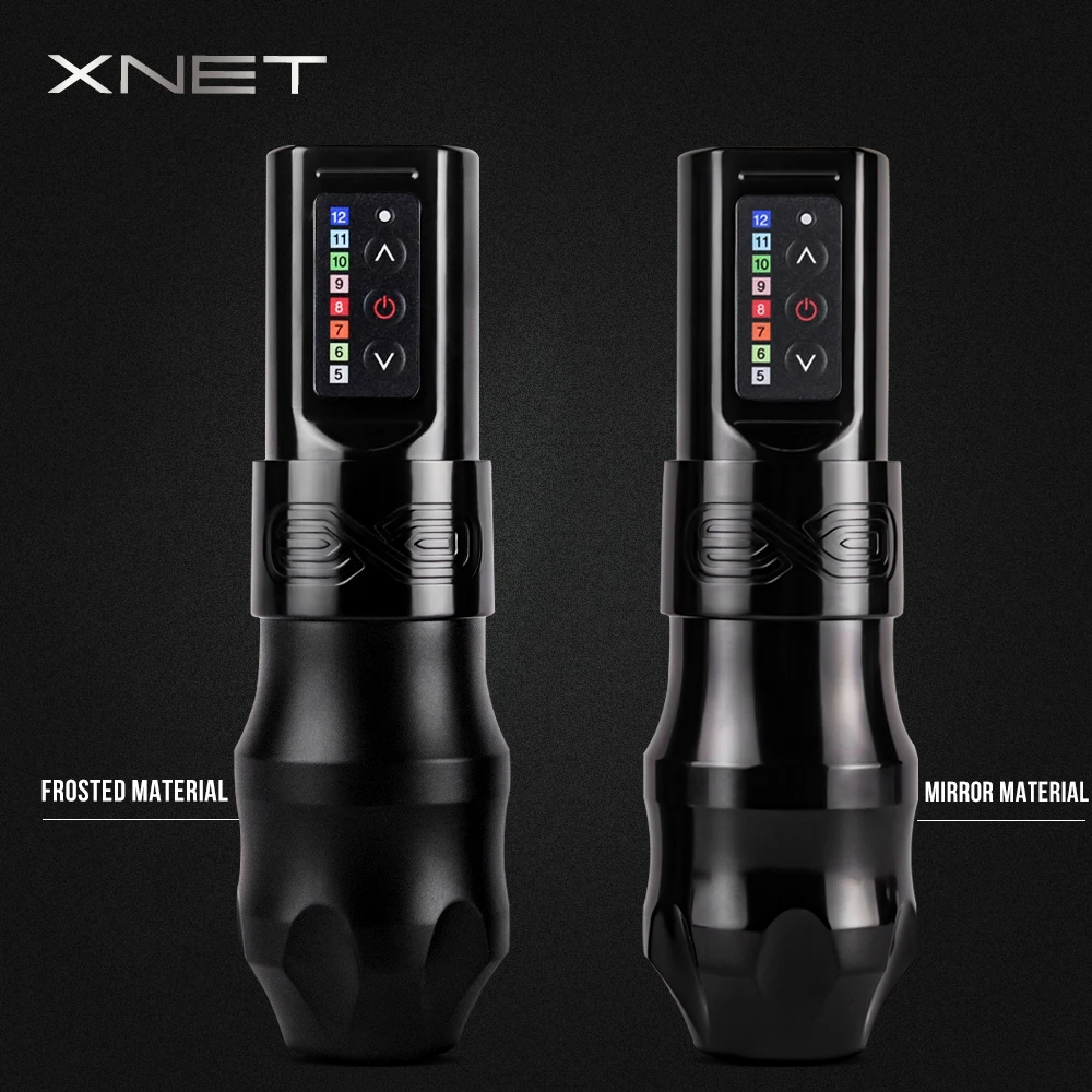 XNET EXO-máquina de tatuaje inalámbrica profesional, pluma giratoria, potente Motor Sin Núcleo, capacidad de batería de 2400mAh para tatuador