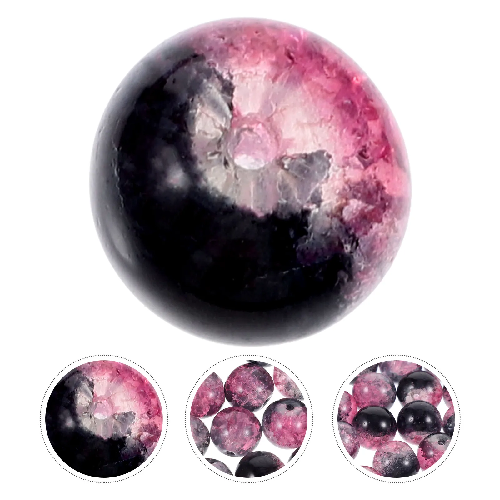 150 قطعة الخرز الزجاجي فضفاض مشرق ملون DIY بها بنفسك حبة سلسلة للمنزل ديكور رباط للستائر أكاليل مستلزمات صناعة المجوهرات