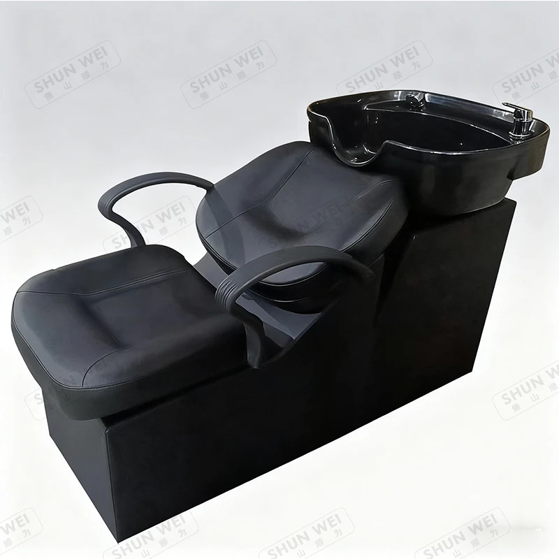 Factory Direct Sale: Trendy Semi-Reclining Salon Shampoo , Simple And High-End Ceramic Wash Bed Hair Salons